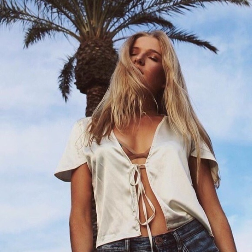 Brandy Melville Silk Top